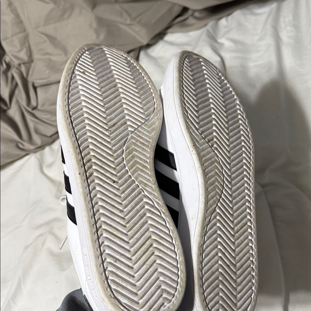 adidas White and Black Athletic Shoes - Picture 8 of 8
